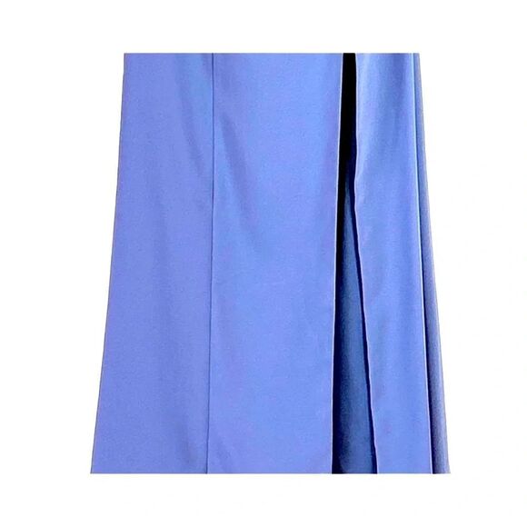 Dessy Collection Off the Shoulder Notch Trumpet Gown with Front Slit Size 2 NWT - Picture 4 of 8